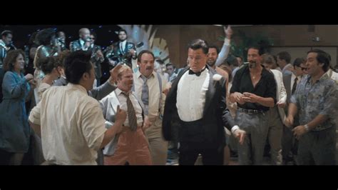 leo dicaprio dancing wolf of wall street